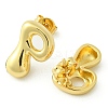 Rack Plating Brass Earrings EJEW-S222-01G-P-2
