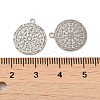 Rack Plating Brass Filigree Pendants KK-Q792-03P-3