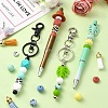 Cowboy Theme DIY Beadable Pen & Keychain Jewelry Making Kits DIY-YW0009-05-4