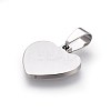 Tarnish Resistant 304 Stainless Steel Mirror Polished Finish Stamping Blank Tag Pendants X-STAS-L220-02B-2
