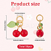 50Pcs Glass & Acrylic Beaded Charms GLAA-SC0002-77-2
