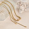 Ion Plating(IP) 304 Stainless Steel Chain Necklaces NJEW-M078-14G-2