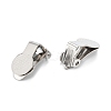 Tarnish Resistant 304 Stainless Steel Clip-on Earring Finding X-STAS-G250-03P-2