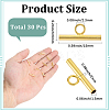30Pcs Steel Tube Bead FIND-SC0019-09-2