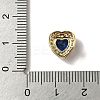 Brass Micro Pave Cubic Zirconia Beads KK-I276-46G-4
