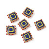 Baking Paint Glass Enamel Beads LAMP-S079-14A-1