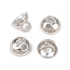 Brass Bead Cap Pendant Bails KK-Z146-26P-1