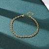 304 Stainless Steel Chain Bracelets BJEW-P376-03G-3