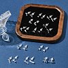 2 Pairs Alloy Stud Earrings for Women EJEW-FS0001-27L-9