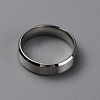 Matte Style 304 Stainless Steel Wide Band Finger Rings for Women Men RJEW-WH0009-14E-P-2