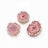 Natural Dyed Quartz Pendants G-P399-B11-1