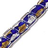 Handmade Gold Foil and Silver Foil Lampwork Beads FOIL-C001-01A-06-1