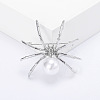Spider with Plastic Pearl Pins PW-WG19805-04-1
