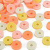 4 Colors Handmade Polymer Clay Beads CLAY-N011-032-37-1