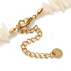 Boho Synthetic Coral Strip Beaded Necklaces NJEW-H047-11G-4