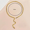 Adjustable Alloy Jet Rhinestone Snake Cuff Choker Necklaces FS-WGFB1C6-01-3