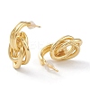 Brass Love Knot Earrings EJEW-A056-15G-2