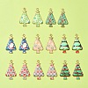 16Pcs 8 Colors Christmas Theme Rack Plating Alloy Pendants FIND-FS0002-98-7