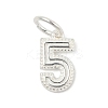Number Series 925 Sterling Silver Charms LS-STER-Q002-01F-1