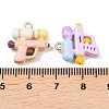 Alloy Enamel Pendants ENAM-A012-19G-4