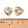 UV Plating Alloy Rhinestone Pendants FIND-A054-06G-3