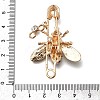 Zinc Alloy Enamel Rhinstone Brooches JEWB-V001-03C-01-3