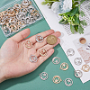 60Pcs 2 Colors Alloy Crystal Rhinestone Pendants FIND-DC0006-39-3