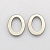 Tarnish Resistant Oval 201 Stainless Steel Linking Rings STAS-N015-06-1