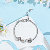 1 Set Heart 925 Sterling Silver European Beads STER-PH0003-10-4