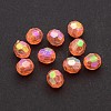 Eco-Friendly Transparent Acrylic Beads TACR-PL642-8mm-A02-1