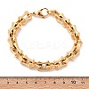 304 Stainless Steel Bone Link Bracelets for Women Men BJEW-F488-28G-5