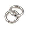 304 Stainless Steel Closed Jump Rings STAS-G393-06P-03-3