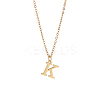 304 Stainless Steel Letter Pendant Necklaces NJEW-LP0001-53K-G-1