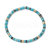 Natural Magnesite Beads Stretch Bracelet for Women BJEW-JB13215-01-2