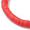 4Pcs 4 Styles Handmade Polymer Clay Beaded Stretch Bracelets BJEW-JB10416-5