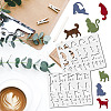 12Pcs 12 Styles PET Plastic Hollow Out Drawing Painting Stencils Templates DIY-WH0470-001-5