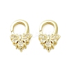 Insects Brass Micro Pave Clear Cubic Zirconia Lobster Claw Clasps KK-I354-01G-05-1