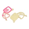 Medical Theme Alloy Enamel Pendants AL-CBA2919-03G-01B-2