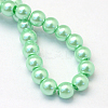 Baking Painted Pearlized Glass Pearl Round Bead Strands X-HY-Q003-4mm-63-4