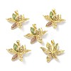 Brass Cubic Zirconia Pendants KK-B047-13G-1