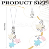 1Pc Resin with Alloy and Nylon Cord Mobile Accessories Decoration HJEW-LP0002-12A-2