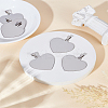 6Pcs 201 Stainless Steel Mirror Polished Finish Stamping Blank Tag Pendants STAS-LP0002-43-1