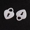 Natural White Shell Mother of Pearl Shell Charms SSHEL-G014-61A-2