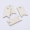 Undyed Wood Big Pendants X-WOOD-L003-07-1