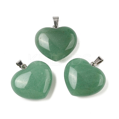 Natural Green Aventurine Pendants G-A249-04B-05P-1
