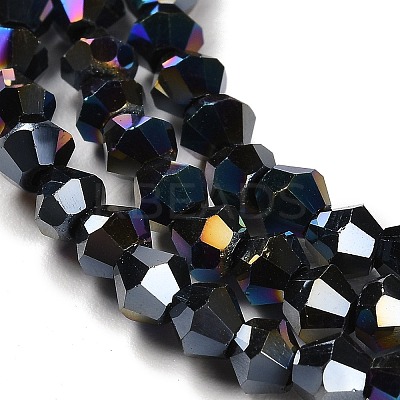 Transparent Electroplate Glass Beads Strands LS-GLAA-F029-3mm-A02-1