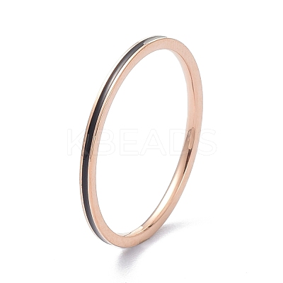 1~1.3mm Simple Enamel Finger Ring for Girl Women RJEW-C012-04E-RG-02-1