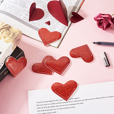 Glitter PU Lerther Bookmark AJEW-TAC0040-03A-1