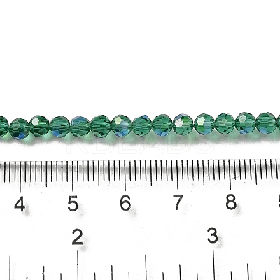 Electroplate Transparent Glass Beads Strands EGLA-A035-T4mm-L18-1