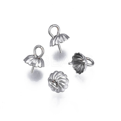 Non-Tarnish 304 Stainless Steel Cup Peg Bails Pendants X-STAS-S057-56-1